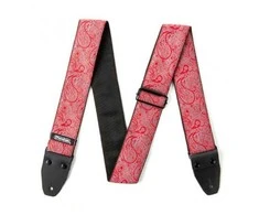 Gitaros diržas Dunlop Designer Jacquard Paisley Raudona