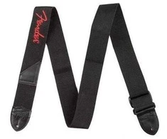 Gitaros diržas Fender 2″ BLK Raudonas LOGO
