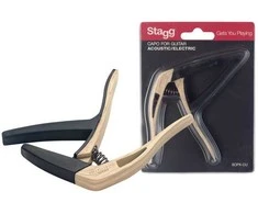 Kapodasteris Stagg SCPX-CU CLWOOD akustinei/elektrinei gitarai