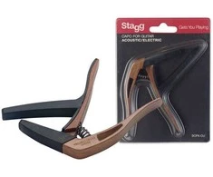 Kapodasteris Stagg SCPX-CU DKWOOD akustinei/elektrinei gitarai