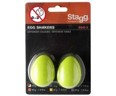 Kiaušinio formos barškučiai Stagg EGG-2 GR (2 vnt.)