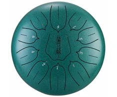 Mėnulio būgnas Hluru-Huashu THS11-10 Malachite (D tonacija)