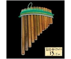 Pano fleita (skudučių rinkinys) Terre Panpipe Peru 13