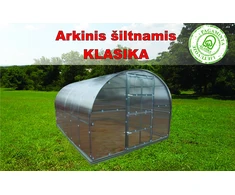 Meistro Kodas Arkinis šiltnamis KLASIKA 12 m2/6 mm danga (3x4 m)