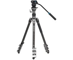 Trikojis - Benro Rhino 14C+S2PRO Anglies pluošto vaizdo trikojis su skysčiu galvute