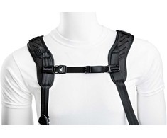 Micnova Kameros diržas - BlackRapid Blackline II Dvigubas reguliuojamas 2 kameroms Juodas