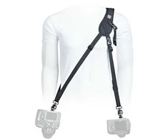 Diržas Kamerai - BlackRapid Hybrid-X Papildomas Patogumas Reguliuojamas Greito Atleidimo Juodas