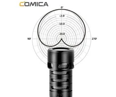 Mikrofonas - Comica CVM-VS09 TC šautuvinis kardioidinis mikrofonas kameroms ir išmaniesiems telefonams