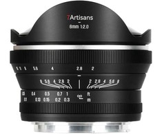 Objektyvas - 7Artisans 6mm F2.0 Sony E (rankinis fokusavimas, F2.0, 30cm min fokusas)