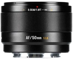 Kameros Objektyvas - 7Artisans AF 50mm F1.8 Autofocus Objektyvas Fujifilm APS-C Juodas
