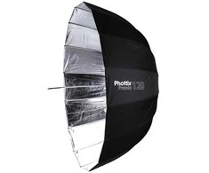 Apšvietimo įranga - Phottix Premio Parasol 120cm Sidabrinis