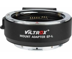 Adapteris - Viltrox EF L Automatinio Fokusavimo Objektyvo Montavimo Adapteris Canon EF/EF-S Objektyvams, Type C Atnaujinimo Prievadas, Juodas