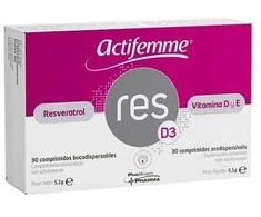 Actifemme Resveratrol RESD3 | Vitaminai D 30 tablečių