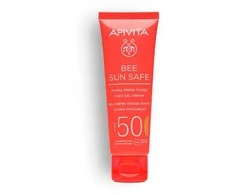 Apivita Bee Sun Safe Hydra Fresh Gel Kreminis Spf50 neriebus gelis-kremas nuo saulės 50ml