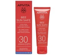 Apivita Bee Sun Safe Hydra Fresh veido gelinis kremas Spf30 50ml