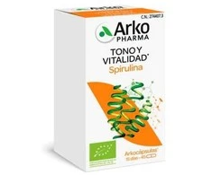 Arkopharma Arkocaps Spirulina Organic maisto papildai gyvybingumui 45 vnt