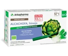 Arkopharma Arkofluido artišokų pankolis 20 geriamųjų ampulių