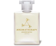 „Aromatherapy Associates“, „De-Stress Mind“, smilkalų, ramunėlių ir petitgrain kvapiųjų medžiagų vonios aliejus, 55 ml *Testuojamasis buteliukas