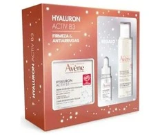 Avène Pack veido priežiūros rinkinys (Hyaluron Activ B3 Kreminis veido kremas, 50 ml + Hyaluron Activ B3 Serum serumas, 7 ml + micelinis vanduo, 100 ml)