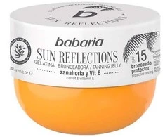 Babaria Sun Reflections Tanning Jelly Protective Tanning apsauginė įdegio priemonė Spf15, 300ml