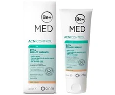 „Be+ Med Acnicontrol“ priemonė nuo blizgesio ir spuogų, 40 ml