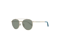 Benetton, United Colors of Benetton, Sunglasses, Metallic Gold Oval, Unisex