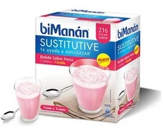 Bimanán Sustitutive Braškių kokteilis 5+1 vnt