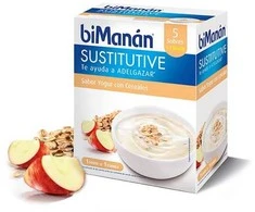 Bimanán Sustitutive Cereal Yoghurt Kreminis 5 vienetai