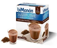 Bimanán Sustitutive Chocolate Milkshake 5 vienetai