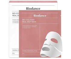 Biodance Bio-Collagen Real Deep veido kaukių rinkinys, 4 vnt. / 34 g