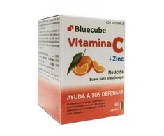 Bluecube Vitaminas C Cinkas 60 kapsulių