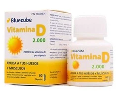 Bluecube Vitamins D 2000 60 kapsulių