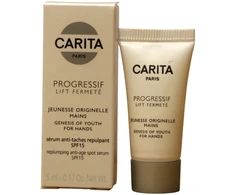 Carita Paris, „Progressif Lift Fermete“, albicijos ekstraktas, maitinamasis, dieninis, serumas rankoms, SPF 15, 5 ml *Mėginys