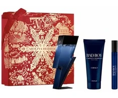 Carolina Herrera Bad Boy Cobalt Eau De Perfume Purškiklis 100ml rinkinys vyrams 3 vnt