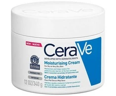 CeraVe Moisturising Kreminis veido ir kūno drėkinamasis kremas sausai odai 340 g