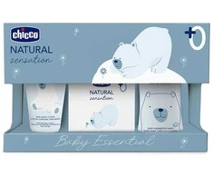 Chicco Natural Sensation tualeto reikmenų rinkinys 3 dalys