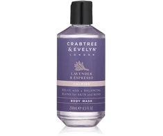 Crabtree &amp; Evelyn Lavender &amp; Espresso Calming Kūno prausiklis, 250 ml