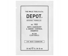 Depot, 100 Hair Cleansing No. 102 Clear Formula, Botanical Complex, Hair Šampūnas, Nuo pleiskanų - Sebum Control, 10 ml