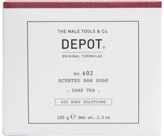 „Depot 600 Body Solutions No. 602“ botaninis kompleksinis valomasis muilo gabalėlis su tamsiosios arbatos kvapu, aromatinėmis natomis, 100 g