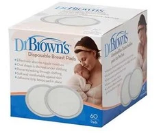 DR.BROWN'S Dr. Browno vienkartiniai krūtų įklotai 60 vienetų