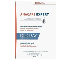 Ducray Anacaps Expert Reaccional maisto papildas nuo plaukų slinkimo 30 vienetų