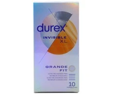 Durex Invisible XL itin ploni prezervatyvai 10 vienetų