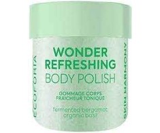"Ecoforia Wonder Refreshing Body Polish" švelniai valo ir poliruoja odą 200ml