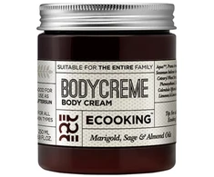 Ecooking kūno kremas su migdolų aliejumi, drėkinamasis kūno kremas, 250 ml