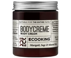 Ecooking kūno kremas su migdolų aliejumi, drėkinamasis kūno kremas, 250 ml