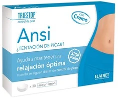 Eladiet Triestop Ansi citrina su chromu 30 vnt