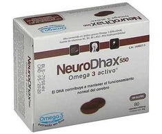 Epadhax Neurodhax Omega 3 550mg 80 kapsulių