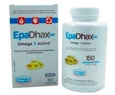 Epadhax Omega 3 Active 550mg 150 kapsulių