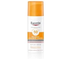 Eucerin Sun Face Pigment Control Fluid SPF50+ Tinted Light veido kremas nuo saulės 50ml