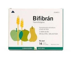 Farmasierra Bifibran Bifidogen skaidulinės medžiagos 5g 14 vnt